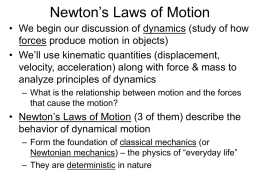 Newton's Laws - OWU Online | Go OWU