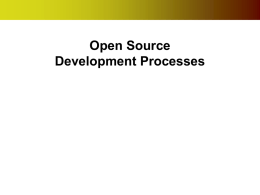 Open Source Development Processes: Suitable for Mission