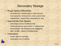 Secondary Storage - Brigham Young University