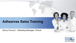 Adhesives Sales Training