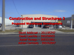 Construction and Structures 2 Proposed Warehouse Development