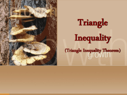 Triangle Inequalities in One Triangle