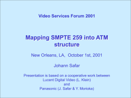 Example of a Layered SMPTE document structure