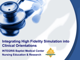 Improving Quality With Clinical Simulation