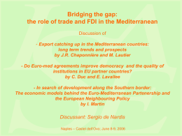 Commento al paper Will Accession to the EU Make a