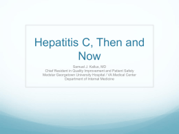 Hepatitis C, Then and Now