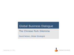 Rabobank credentials - THE GLOBAL BUSINESS DIALOGUE