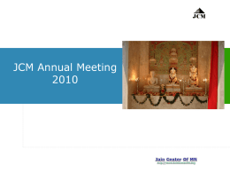 JCM Annual Meeting 2010