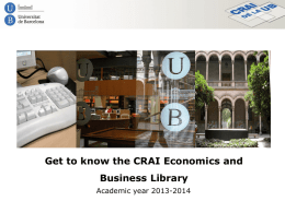 Get to know the CRAI Economics and Business Library