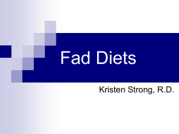 Fad Diets - Welcome to East Aurora School District