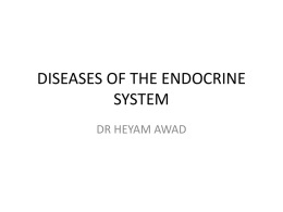 DISEASES OF THE ENDOCRINE SYSTEM