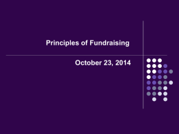 Principles of Fundraising - Food Bank of the Rockies