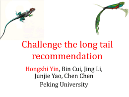Challenge the long tail recommendation
