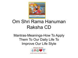 Om Shri Rama Hanuman Raksha CD