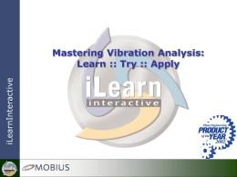 Training for Vibration Analysis?