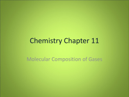 Chemistry Chapter 11 - Beaver Local High School