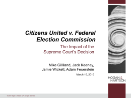 Citizens United v. Federal Election Commission