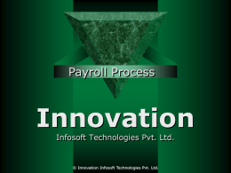 [Company Name] - Innovation Infosoft
