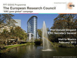 European Research Council - Universidad de Guadalajara