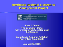 Northeast Regional Electronics Management Project