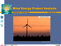 Wind Energy Project Analysis