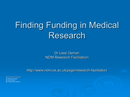 NDM Research Facilitation