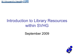 Using the Library’s Electronic Resources