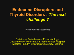 ENVIROMENTAL ENDOCRINOLOGY: The Endocrine