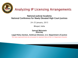 DOJ/FTC: Refusals to License Patents