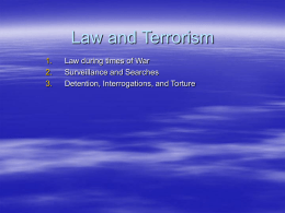 Law and Terrorism - North Mason School District / Homepage