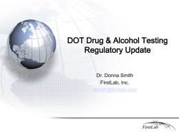 FAA/DOT Regulatory Overview & Update