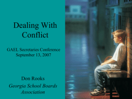 Conscious Conflict Management