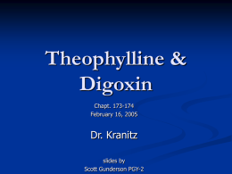 Theophylline & Digoxin - Cleveland Clinic Hospital