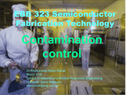 4-Contamination control - USM :: Universiti Sains Malaysia