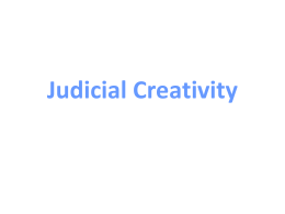 Judicial Creativity