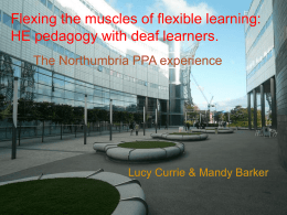 Flexing the muscles of flexible learning: HE pedagogy with