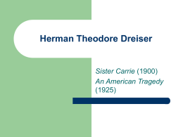 Herman Theodore Dreiser