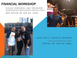 Financial Workshop - Home - William Paterson University