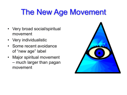 The New Age Movement - Memorial University of Newfoundland