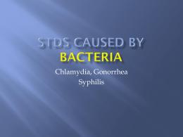 STDs caused by Bacteria - McCulloch Intermediate School
