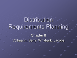 Distribution Requirements Planning