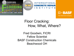 Floor Cracking: How, What, Where?