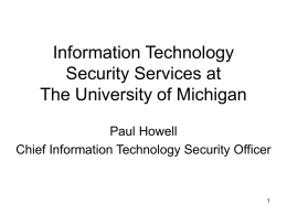 Information Technology Security Services