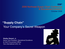 Presentation Title - New England Supply Chain Conference