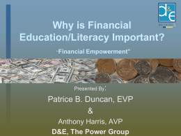 What is financial empowerment?
