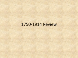1750-1914 Review