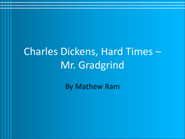 Mr. Gradgrind - English teaching resources