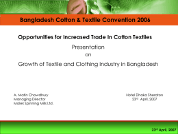 BTMA Thanks - Cotton Bangladesh