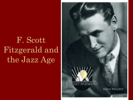 F. Scott Fitzgerald and the Jazz Age