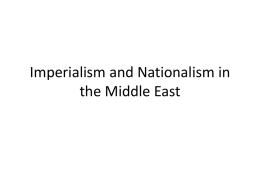 Ottoman Empire & Turkish Nationalism